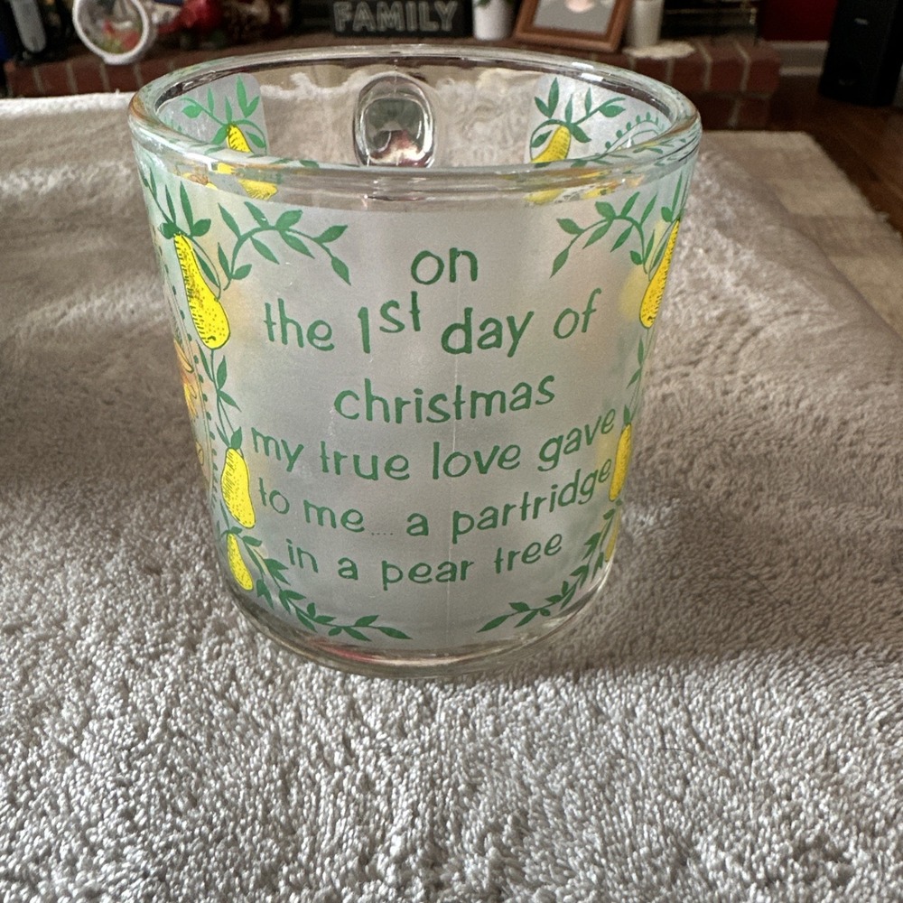 Vintage Royal Holiday 1st Day Of Christmas Mugs By Royal China